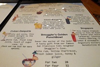  Drink menu - Tonga Room, Fairmont San Francisco Hotel