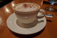  Tongaccino (capuccino with coconut cream and chocolate powder) - Tonga Room, Fairmont San Francisco Hotel