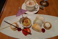  Tonga Desser Sampler Platter (mini gingered Banana Coconut Tarts, Mochi Trio and a Mini Tonga Floating Island) - Tonga Room, Fairmont San Francisco Hotel
