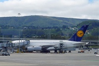  Lufthansa A380, San Francisco International Airport