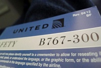  Safety pamphlet, United Airlines 767-300