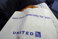  Chocolate chip cookie, United Airlines 767-300