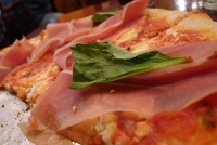  Pizza with prosciutto, Bella Vita Pizzeria