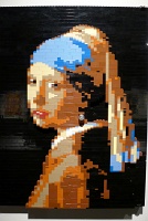  Girl with a Pearl Earring, Art of the Brick at Discovery Times Square