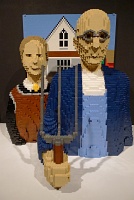  American Gothic, Art of the Brick at Discovery Times Square