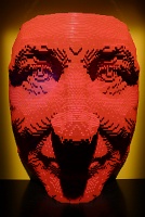 Facemask, Art of the Brick at Discovery Times Square