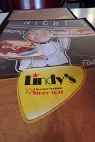  Menu at Lindy's