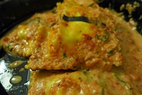  Lobster ravioli with tomato cream sauce from Italy's Little Kitchen