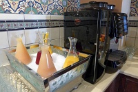  Fresh fruit juices and espresso machine, Universal Studios Hollywood VIP Lounge
