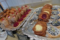  Breakfast spread, Universal Studios Hollywood VIP Lounge
