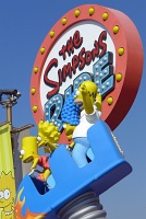  The Simpsons ride, Universal Studios Hollywood theme park