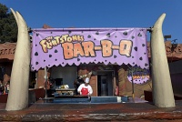  Flinstones Bar-B-Q pit at Universal Studios Hollywood theme park