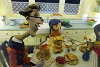  Stop motion animation from movie Corraline, Universal Studios Hollywood