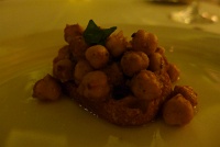  Chick pea bruschetta amuse-bouche