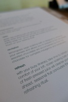  Bubble bath menu