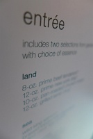  Room service menu