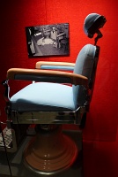  Barber chair in which Albert Anastasia was murdered in New York City in 1957.