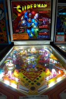  Superman pinball machine (1979) - 2nd to last pinball machine made by Atari