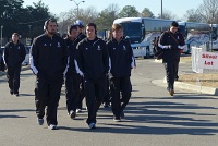  Team arrival