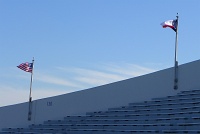  Texas Rice flag at Liberty Bowl Memorial Stadium