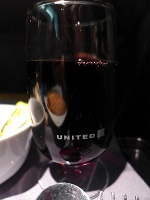  Red Wine, United First Class Dinner