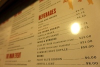  Room Service Menu, Hyatt Times Square New York
