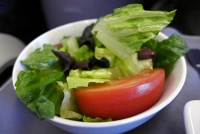  Garden Salad, United First Class Dinner
