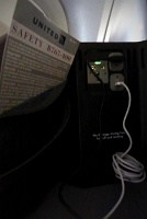  USB and 110V Outlets, BusinessFirst Cabin, United 767-400