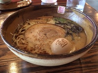  Tokotsu Ramen at Ramen Jin (Tonkotsu ramen is the richest and most complex of our ramen broths, and has its roots in Fukuoka. The creamy white soup comes from boiling pork bones, over high heat for hours on end, releasing the rich, hearty flavors of the marrow into the broth)