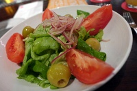  Ensalada Verde (Bibb lettuce with tomatoes, red onions, olives, and Sherry dressing) at Jaleo, Cosmopolitan of Las Vegas