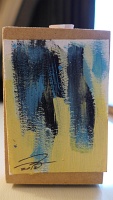  Original Dhimas Santo Baez Abstract Watercolor Painting, Dominican Republic