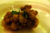  Chickpea Bruschetta Amuse-Bouche, B&B Ristorante