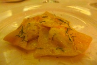  Goat Cheese Tortelloni with Dried Orange and Wild Fennel Pollen, B&B Ristorante