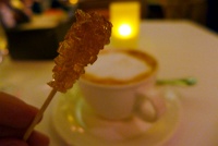  Brown sugar crystals with cappuccino, B&B Ristorante
