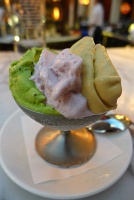  Mint Stracciatella, Fresh Strawberry, and Salted Caramel gelato at Enoteca Otto Pizzeria, The Venetian