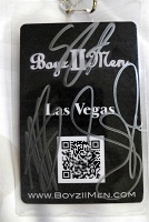  Autographed VIP lanyard, Boyz II Men concert