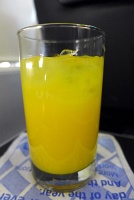  Orange Juice, United Airlines First Class