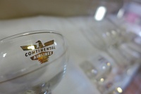  Continental Airlines first class stemware