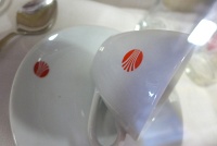  Continental Airlines first class cup and saucer