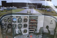  Cessna 172 cockpit poster