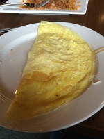  Omelette of tomatoes and mushrooms and cheese, Harvest Organic Grille