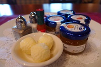 Assorted jellies and butter, Hotel Granduca