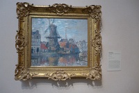  The Windmill on the Onbekende Grach - Amsterdam, Claude Monet
