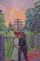  Moonrise: Soldier and Maiden, Ernst Ludwig Kirchner
