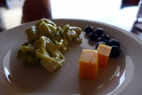  Tortellini with blueberries and cheddar cheese at Concierge Lounge, Marriott Fort Collins