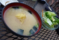  Miso soup at Jeju Sushi and Japanese Restaurant, Downtown Fort Collins, CO