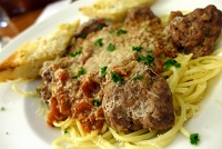 Spaghetti with meatballs at Marriott Fort Collins