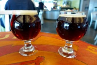  Wild 2 Dubbel and La Folie Sour Brown Ale at New Belgium Hub, Denver International Airport