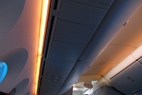  Mood lighting, United 787-8 Dreamliner