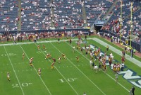 P1150156  Redskins offense, Pre-game warmups